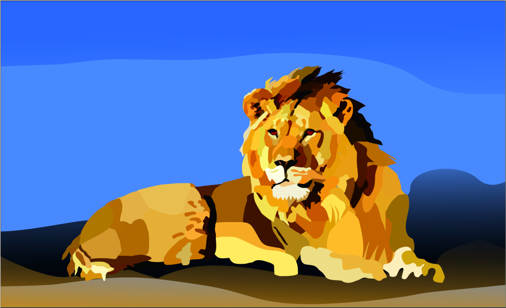 Bintang Dhafin Alhafizh - Watercolor Animal Lion
