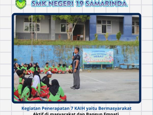 Kegiatan Penerapan 7 KAIH yaitu Bermasyarakat Aktif di masyarakat dan Bangun Empati. (Mengembangkan keterampilan sosial, empati, dan kepemimpinan.)