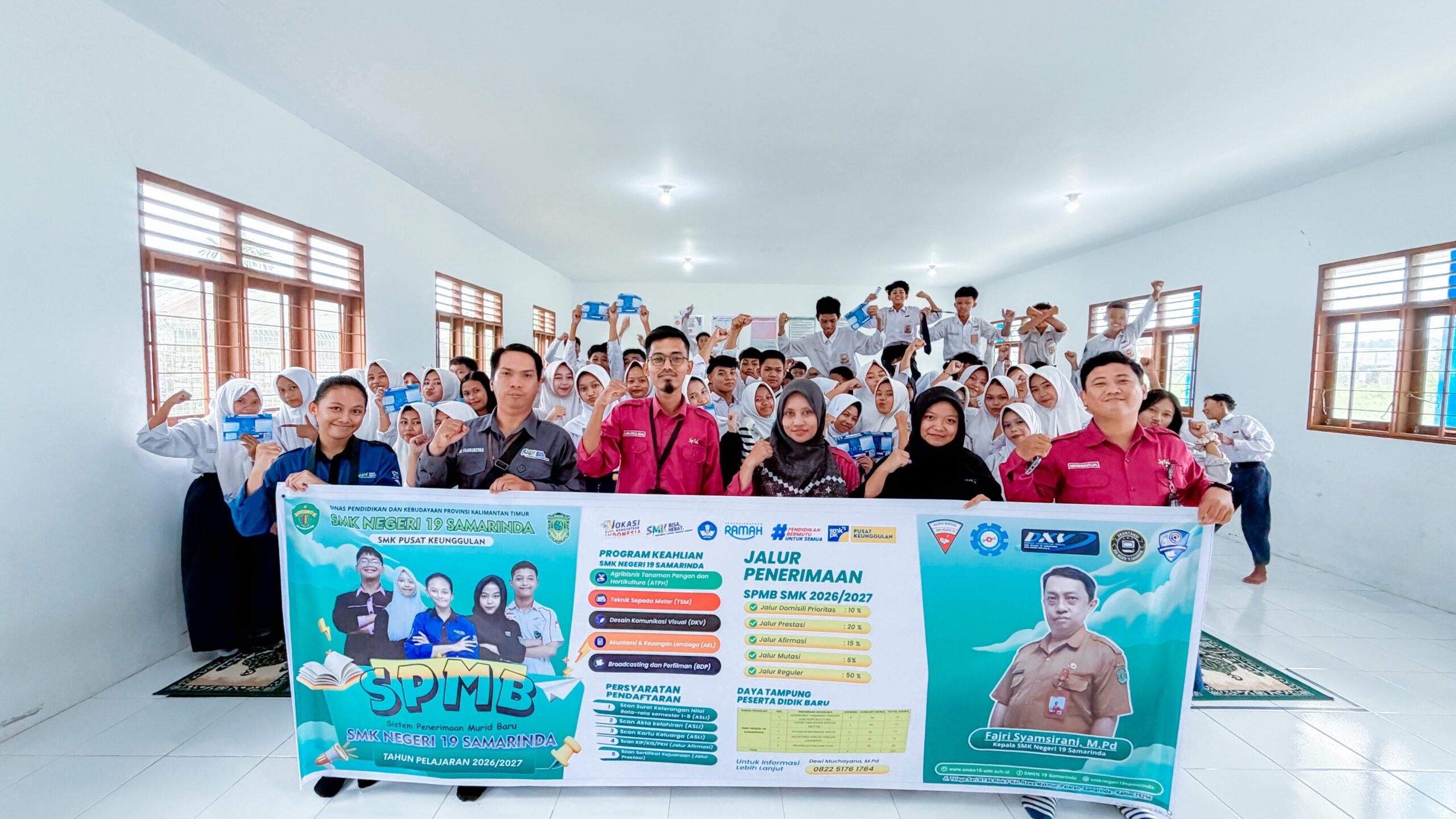 SMK Negeri 19 Samarinda Sosialisasikan SPMB 2026/2027 ke SMP Negeri 44 Samarinda SMK Negeri 19 Samarinda Sosialisasikan SPMB 2026/2027 ke SMP Negeri 44 Samarinda