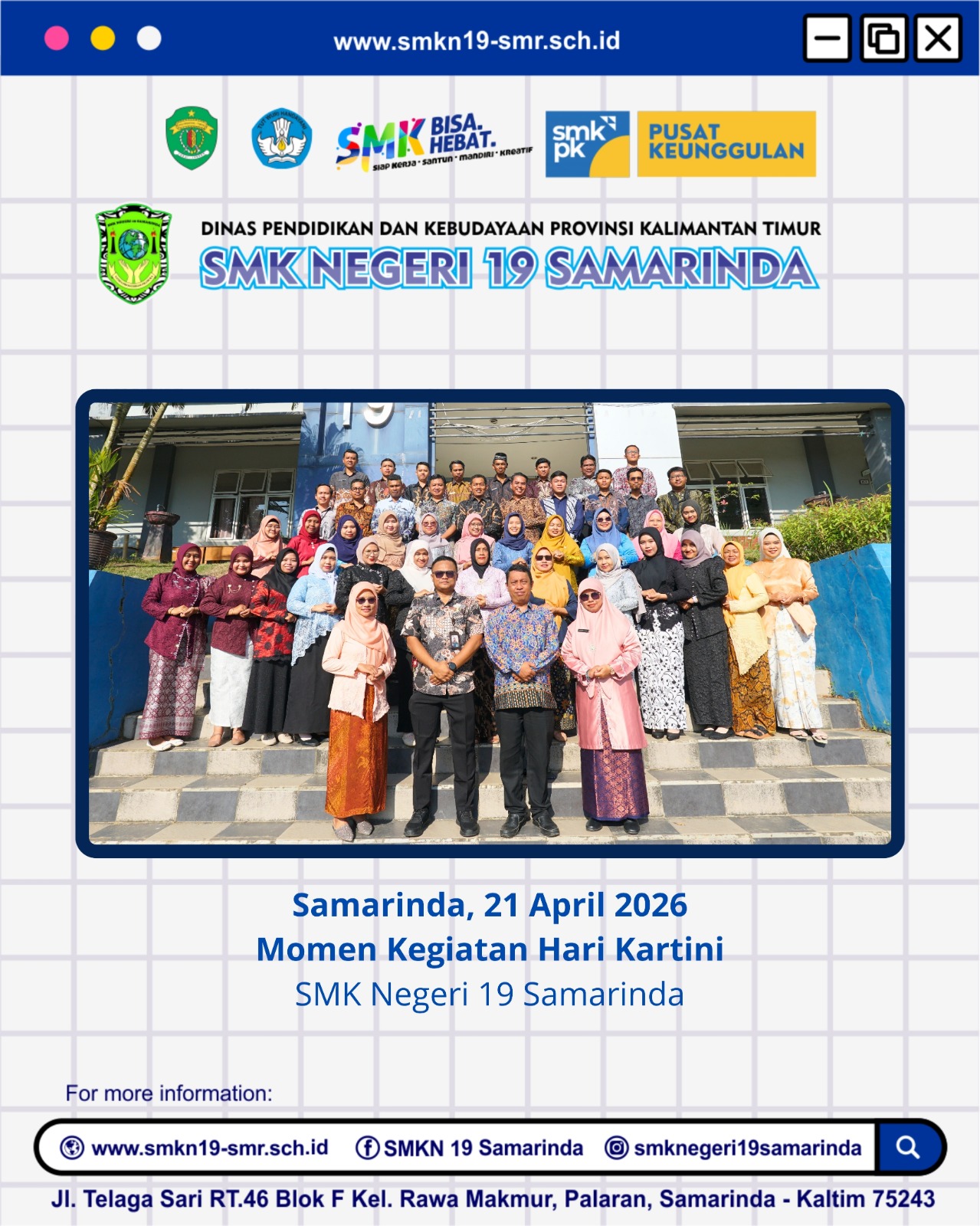 Momen Kegiatan Hari Kartini SMKN 19 Samarinda Momen Kegiatan Hari Kartini SMKN 19 Samarinda